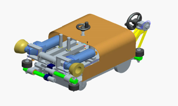起重機內焊縫打磨小車(chē)